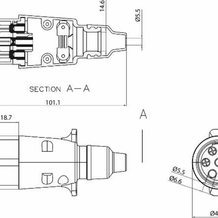 PR27910BI22735_02929_Spina_7_poli_con_chiusura_a_vite_e_cappuccio_SZ4 Priza tata 7 pini 12V plastic ISO 1724 tip N