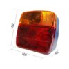 Stop lampa spate remorca 12/24V, fara lampa , cu semnalizare, pozitie si stop frana, 100x105x50mm dreapta