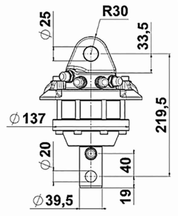 sz9_web-95063_3 Rotator hidraulic 360° cu ax de 39,5 mm si sarcina utila de 1200 kg